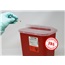 CONTAINER SHARPS W/HINGED LID 2GAL EA 20/CS